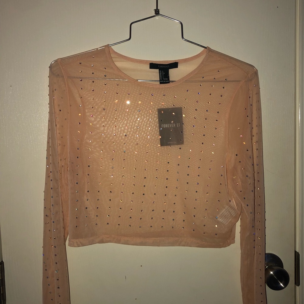 New! Forever 21 Long Sleeve Crop